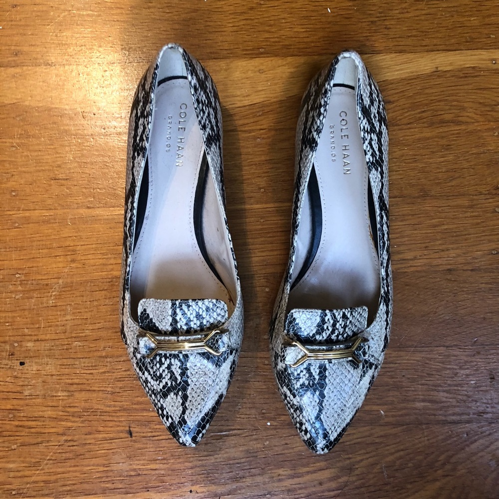 Cole Haan Snakeskin Loafers